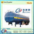 tri-axle 45 m3 fuel (oil ) aluminum tanker truck trailler /carbon steel and volume optoinal